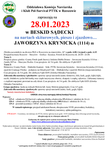 2023-01-28 Jaworzyna Krynicka,pieszo i na nartach Stacja narciarska Słotwiny.png