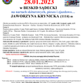 2023-01-28 Jaworzyna Krynicka,pieszo i na nartach Stacja narciarska Słotwiny