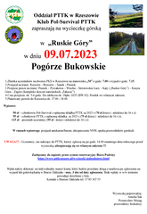 x 2023-07-09 Ruskie Góry - Pogórze Bukowskie PS