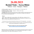 x2023-08-26 K-15 Beskid Niski - Nieznajowa