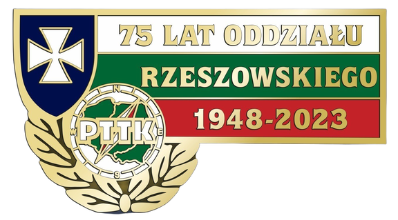znaczek 75 lat Oddziału Rzeszowskiego przezroczysty
