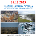 2023-12-14 ISLANDIA Islandia – Cztery Żywioły Ogień i Woda, Magma i Lód