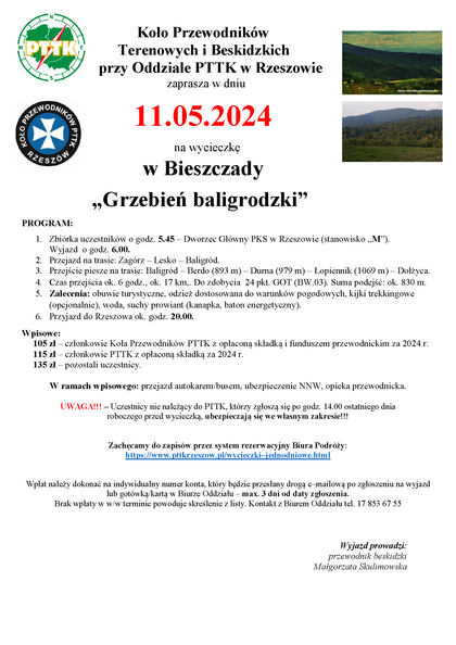 x 2024-05-11 Bieszczady - Grzebień baligrodzki
