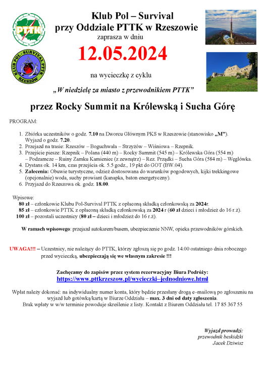 x 2024-05-12 Rocky Summit  Królewska Góra i Sucha Góra